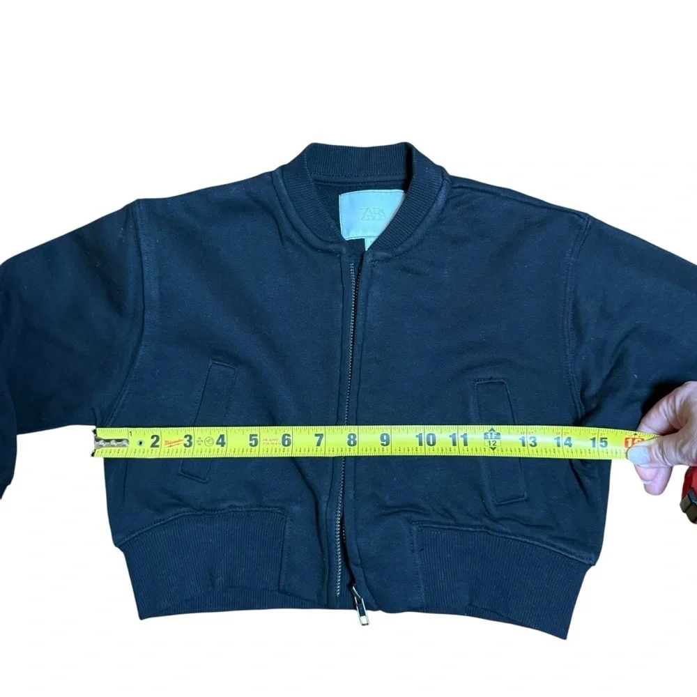 ZARA Kids Black Zip Jacket Jogger Sweatpants Set 6-7Y